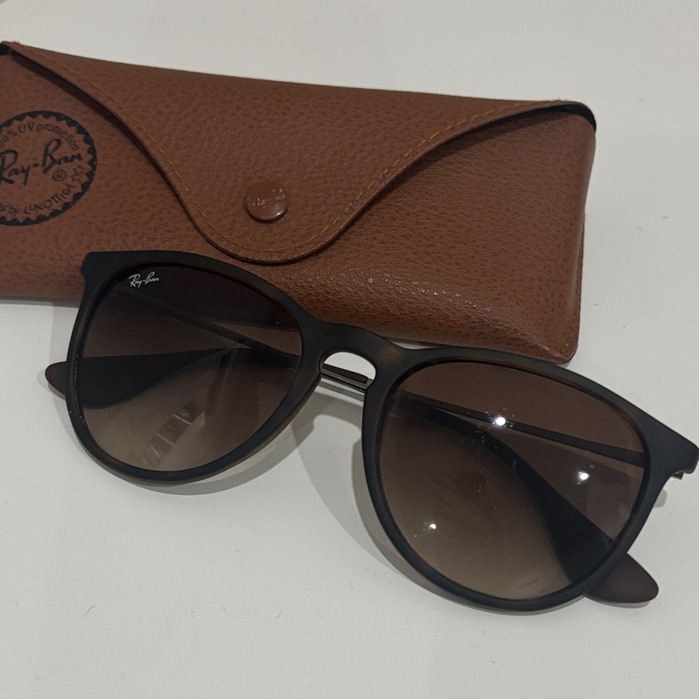 Ray-Ban Black Sunglasses with Brown Case